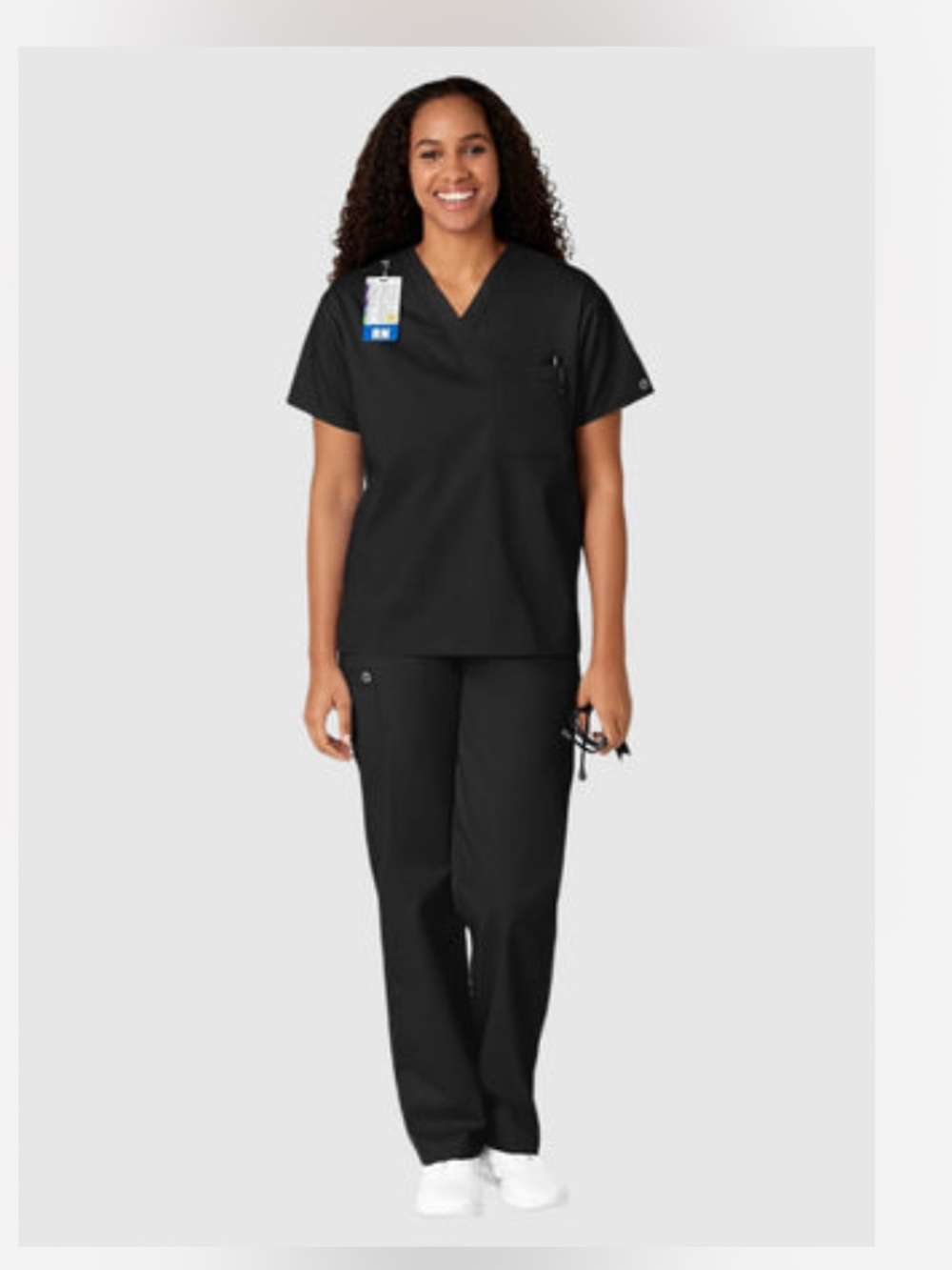 Wonder Wink Black Scrub Set Size Small